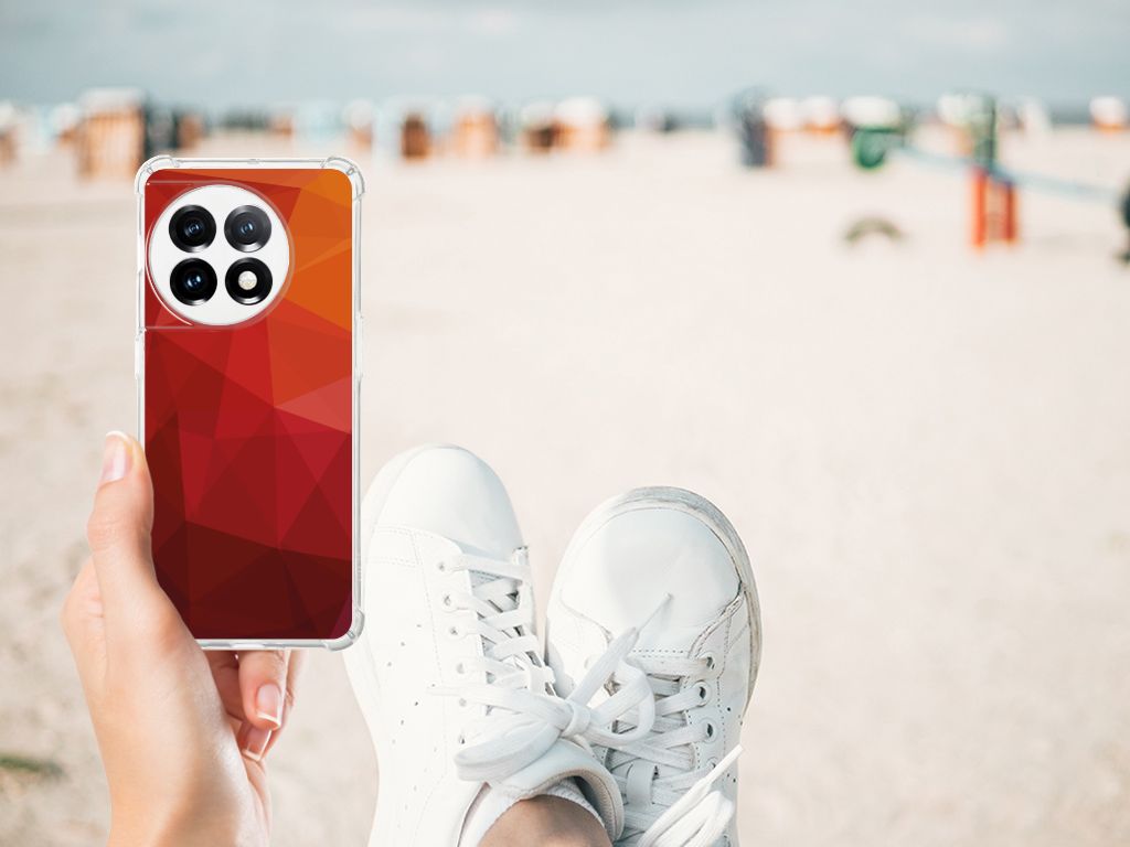 Shockproof Case voor OnePlus 11 Polygon Red B2C Telecom
