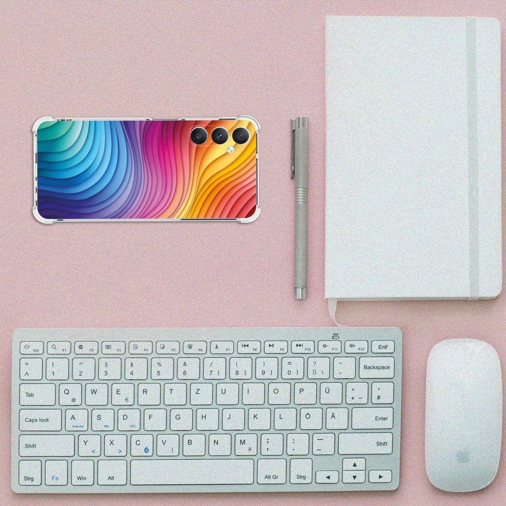 Shockproof Case voor Samsung Galaxy A05s Regenboog B2C Telecom