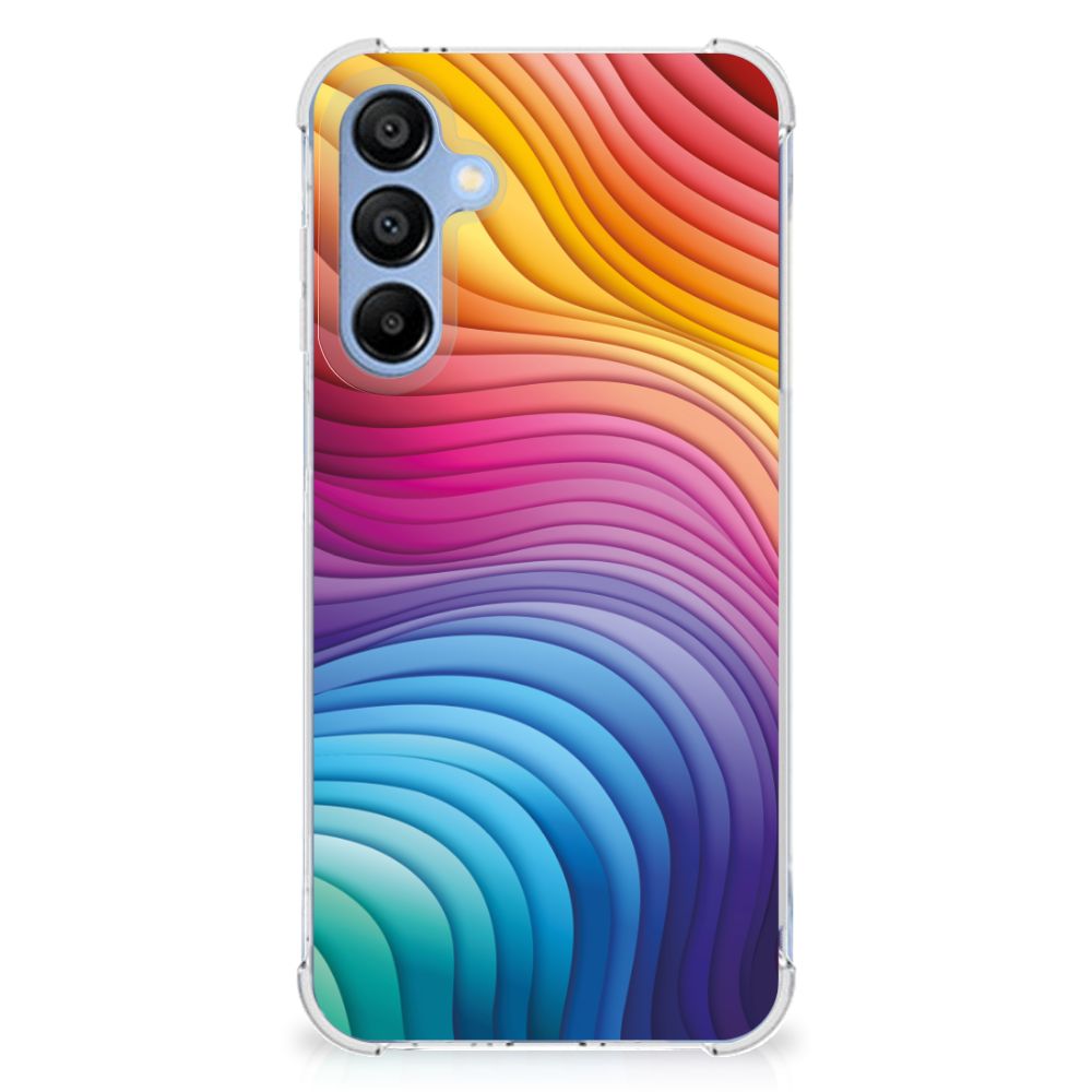 Samsung Galaxy A16 Shockproof Case Regenboog achterzijde kleurverloop