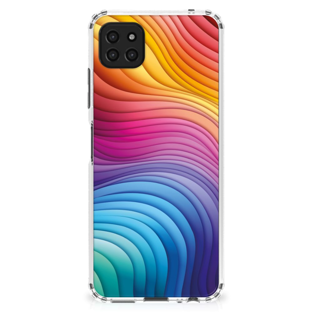 Shockproof Case voor Samsung Galaxy A22 5G Regenboog B2C Telecom