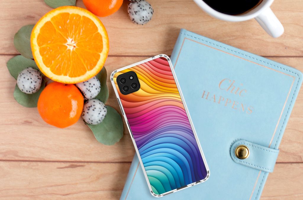 Shockproof Case voor Samsung Galaxy A22 5G Regenboog B2C Telecom