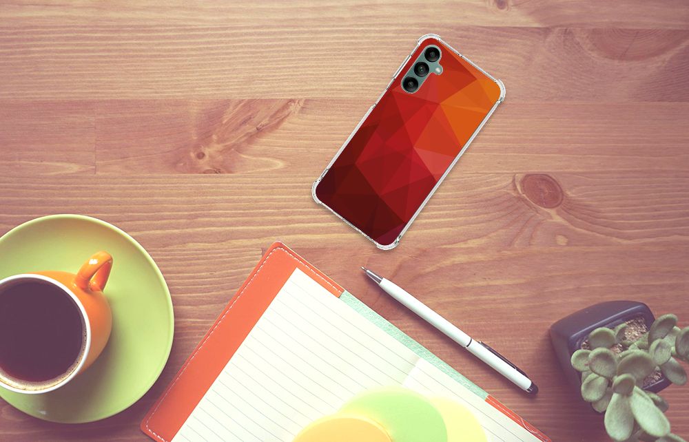 Shockproof Case voor Samsung Galaxy A24 Polygon Red B2C Telecom