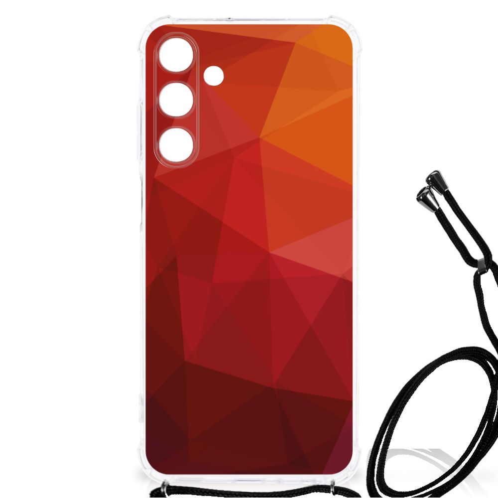 Shockproof Case voor Samsung Galaxy A25 Polygon Red B2C Telecom