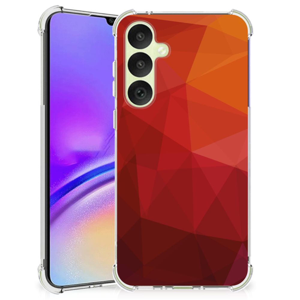 Shockproof Case voor Samsung Galaxy A35 Polygon Red B2C Telecom