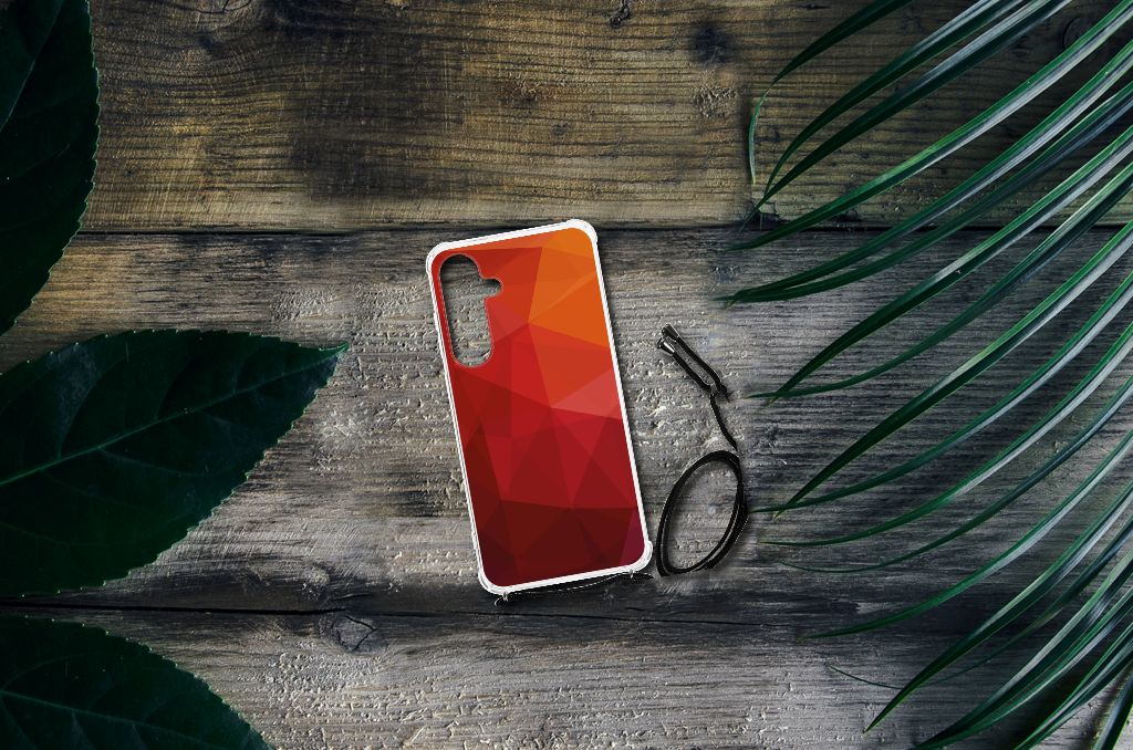 Shockproof Case voor Samsung Galaxy S24 Plus Polygon Red B2C Telecom