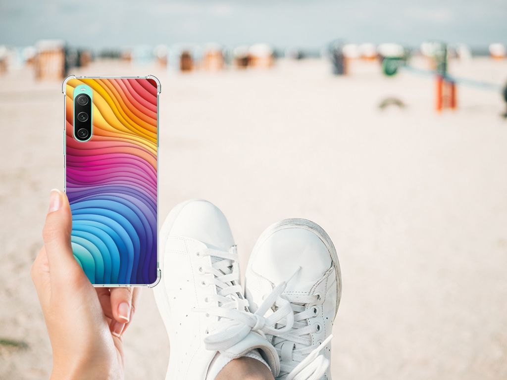 Shockproof Case voor Sony Xperia 10 V Regenboog B2C Telecom
