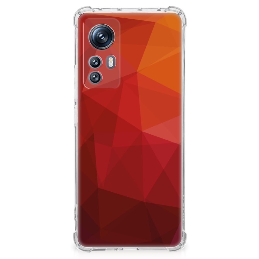Shockproof Case voor Xiaomi 12 | 12x Polygon Red B2C Telecom