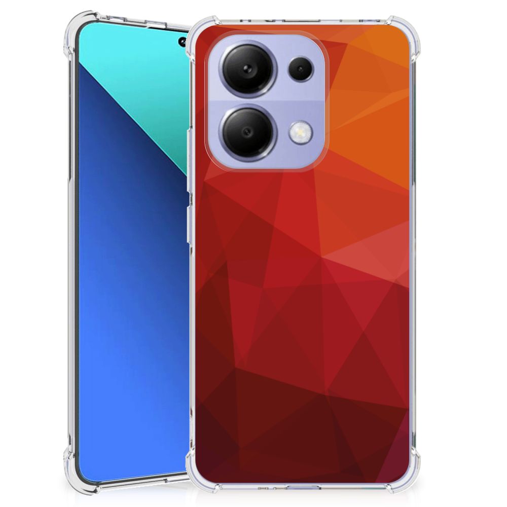 Shockproof Case voor Xiaomi Redmi Note 13 4G Polygon Red B2C Telecom