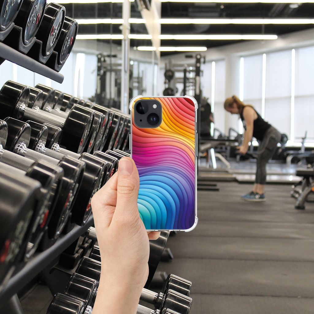 Shockproof Case voor iPhone 15 Plus Regenboog B2C Telecom