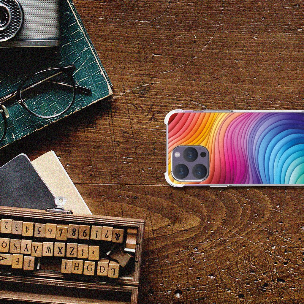 Shockproof Case voor iPhone 15 Pro Max Regenboog B2C Telecom