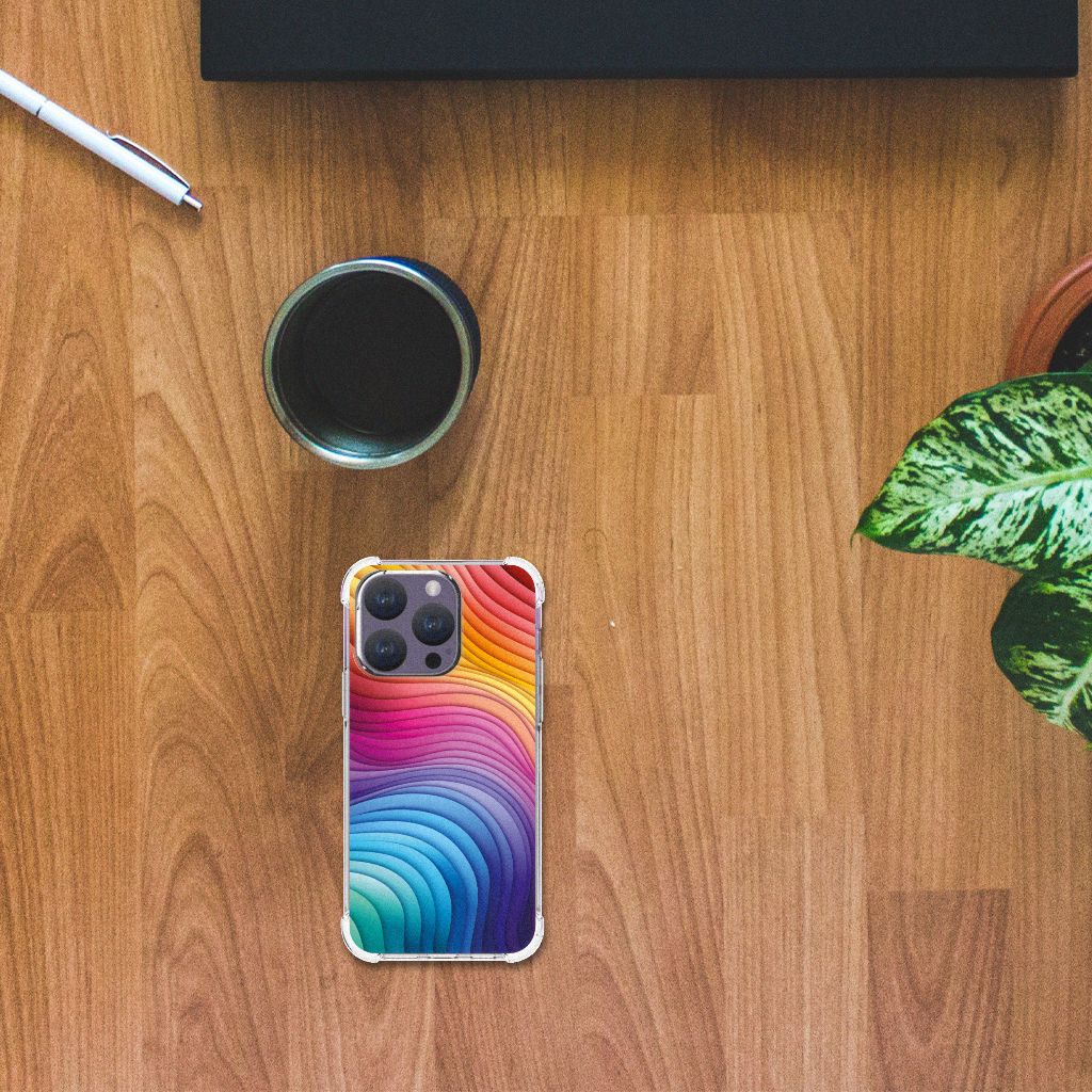 Shockproof Case voor iPhone 15 Pro Regenboog B2C Telecom
