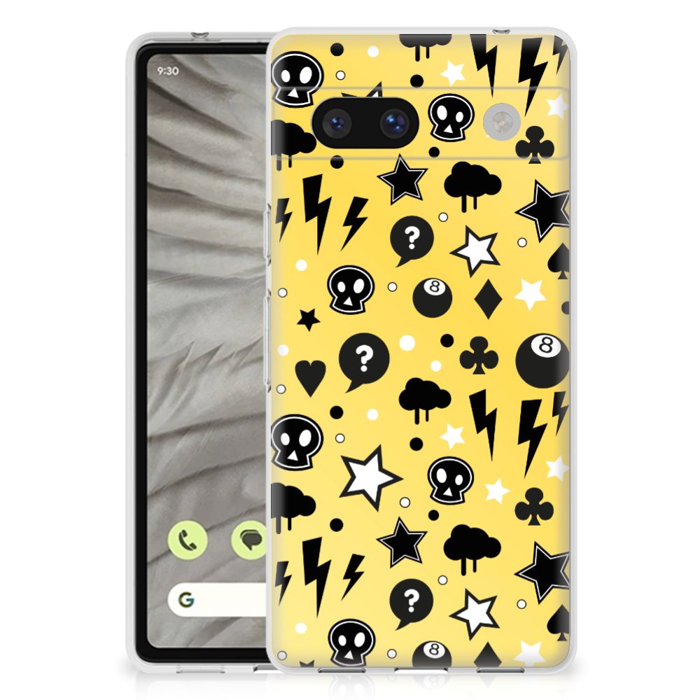 Silicone Back Case Google Pixel 7A Punk Geel B2C Telecom