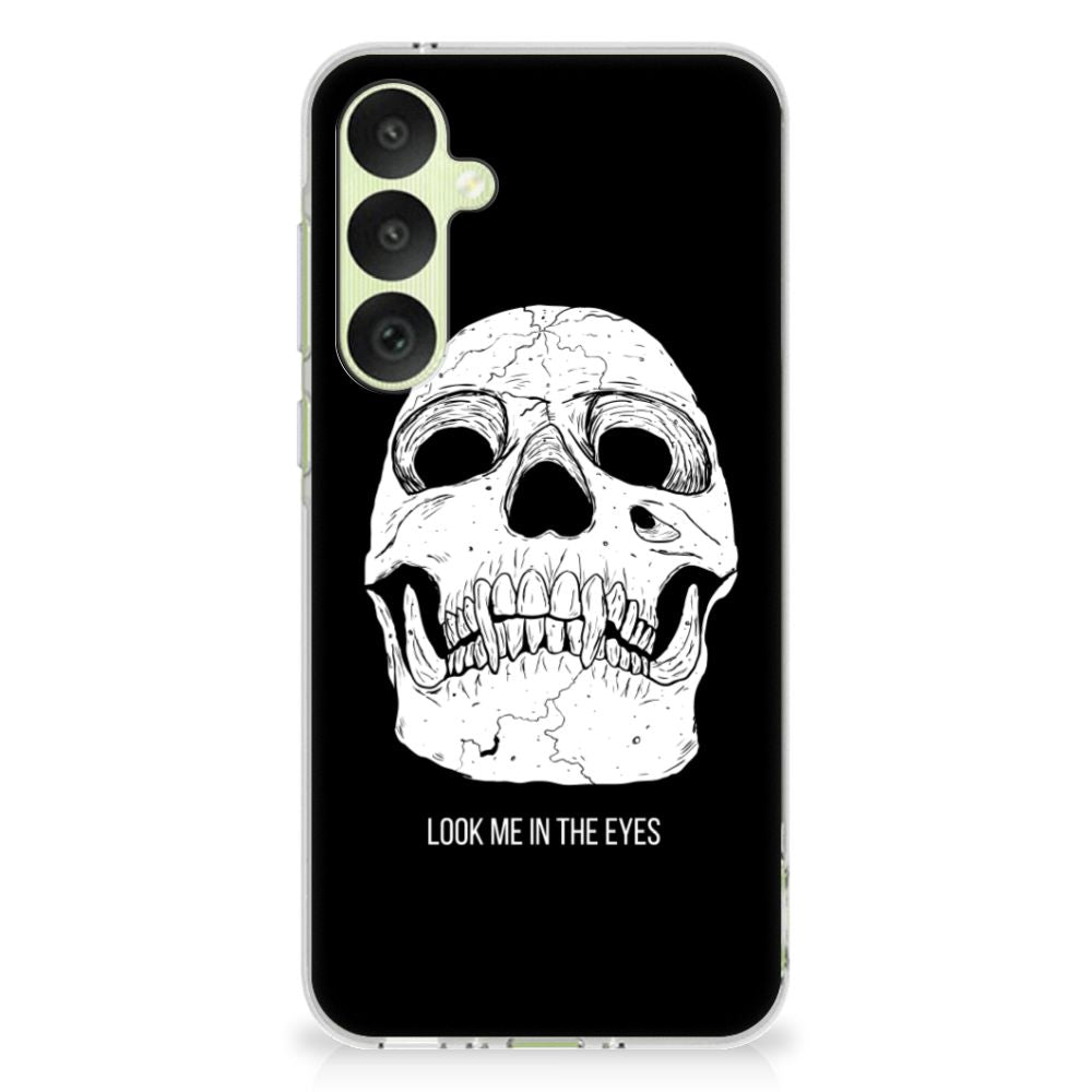 Samsung Galaxy A35 Silicone Back Case Skull Eyes achterzijde