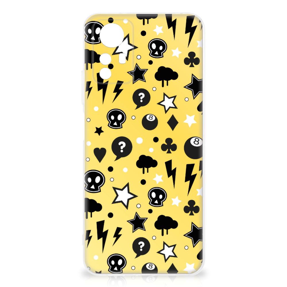 Silicone Back Case Xiaomi Redmi Note 12S Punk Geel