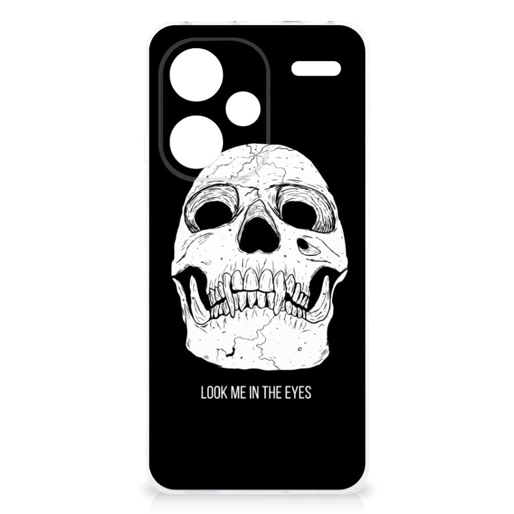Silicone Back Case Xiaomi Redmi Note 13 Pro Plus Skull Eyes voorzijde