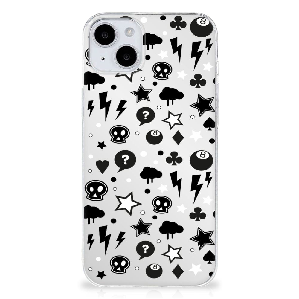 Silicone Back Case iPhone 15 Silver Punk B2C Telecom
