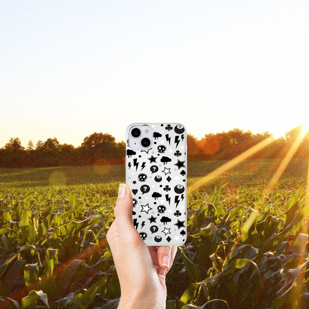 Silicone Back Case iPhone 15 Silver Punk B2C Telecom