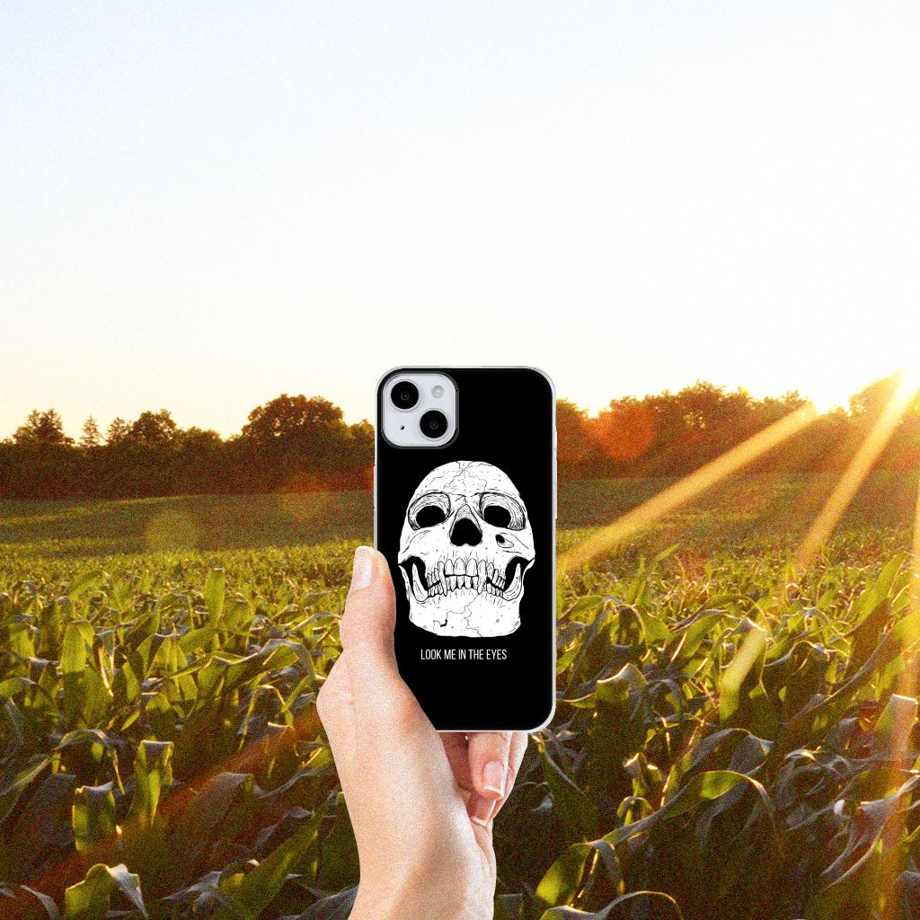 Silicone Back Case iPhone 15 Skull Eyes B2C Telecom