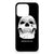 Silicone Back Case iPhone 16 Pro Max Skull Eyes voorkant design skull