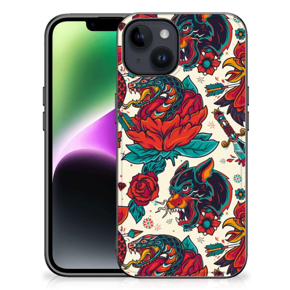 Silicone Back Case voor iPhone 15 Old Skool B2C Telecom