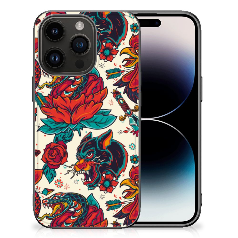Silicone Back Case voor iPhone 15 Pro Old Skool B2C Telecom