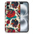 Silicone Back Case voor iPhone 16 Old Skool tattoo design voorkant