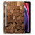 Samsung Galaxy Tab S9 Silicone Tablet Hoes Wooden Cubes achteraanzicht