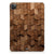 Silicone Tablet Hoes voor iPad Pro 11 (2024) Wooden Cubes achteraanzicht