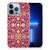 Apple iPhone 13 Pro Siliconen Hoesje Barok Pink voorkant