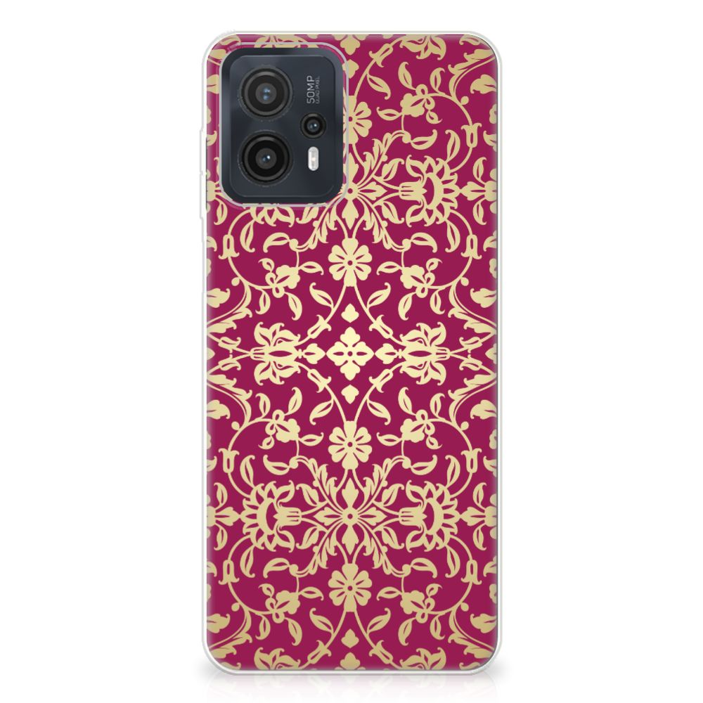 Siliconen Hoesje Motorola Moto G23 | G13 Barok Pink met sierlijk design en duurzame bescherming
