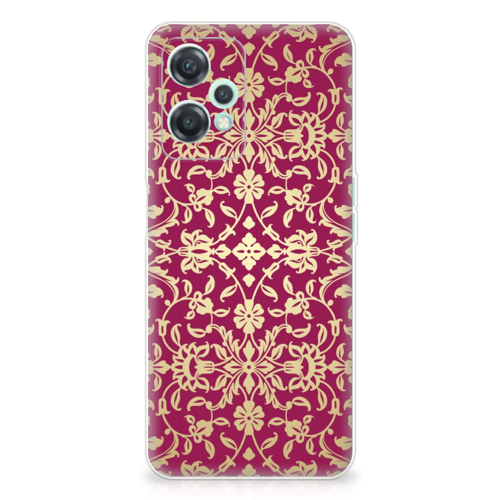 OnePlus Nord CE 2 Lite Siliconen Hoesje Barok Pink achterkant design