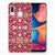 Samsung Galaxy A20e Siliconen Hoesje Barok Pink voorkant ontwerp
