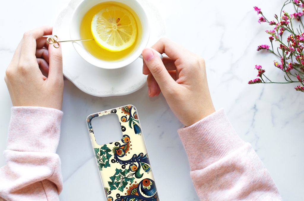 Siliconen Hoesje Xiaomi Redmi 10C Barok Flower