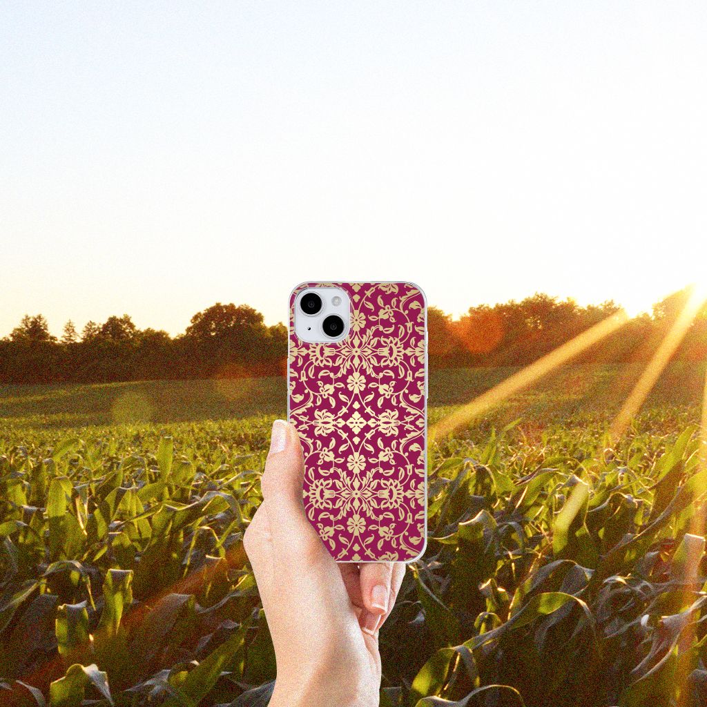 Siliconen Hoesje iPhone 15 Barok Pink B2C Telecom