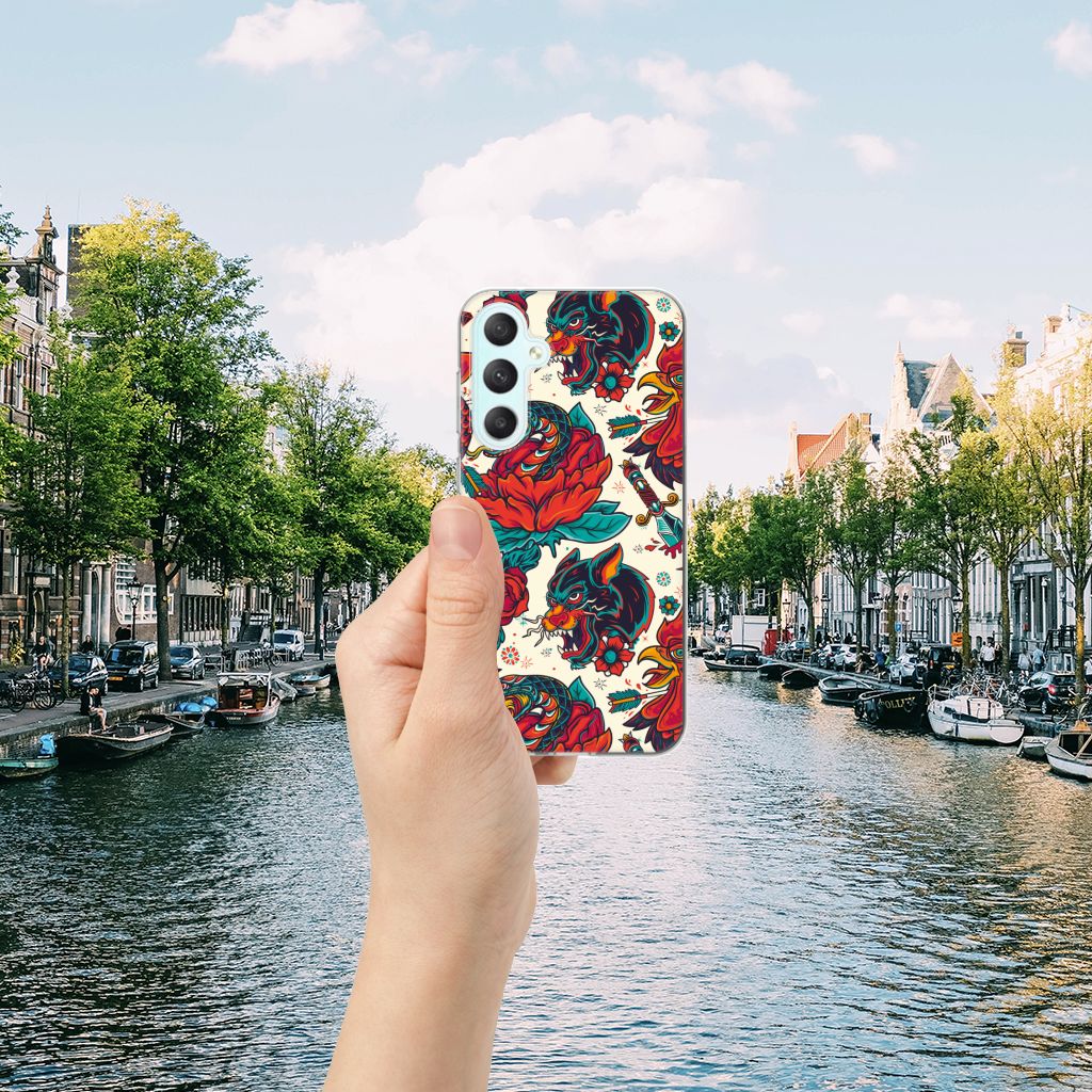 Siliconen Hoesje met foto voor Samsung Galaxy S23 FE Old Skool