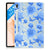 Siliconen Hoesje voor Samsung Galaxy Tab S7FE Flowers Blue