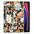 Samsung Galaxy Tab S9 Siliconen Hoesje Dark Flowers voorkant