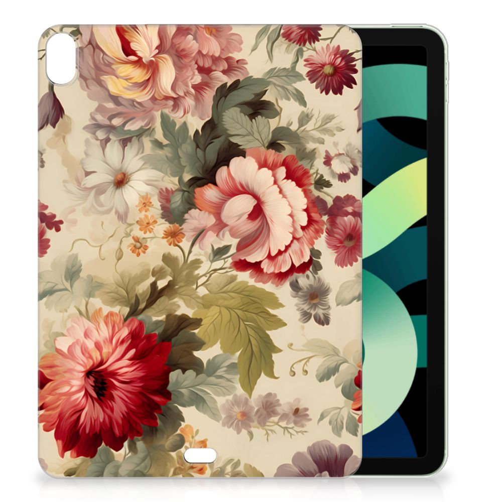 Siliconen Hoesje voor iPad Air (2020/2022) 10.9 inch Bloemen bloemen design voorkant