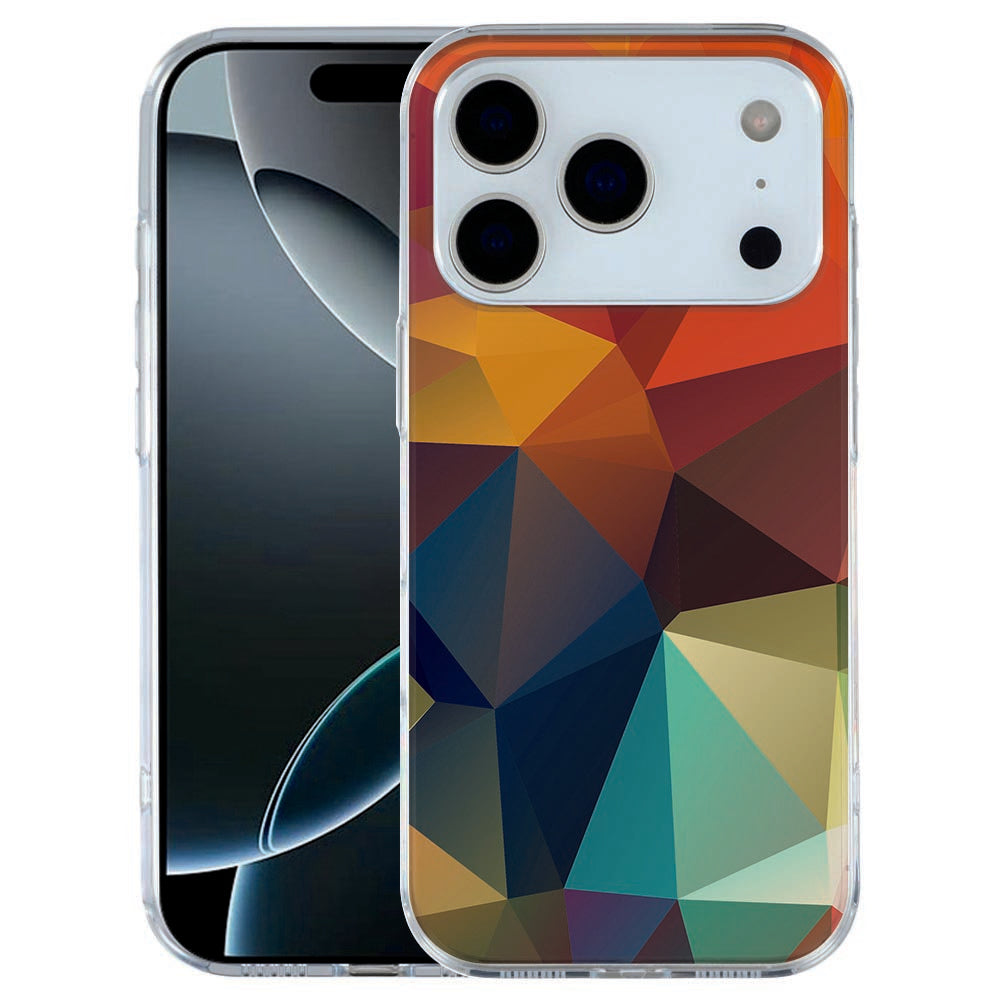 Siliconen hoesje Apple iPhone 17 Pro Polygon Color-B2ctelecom
