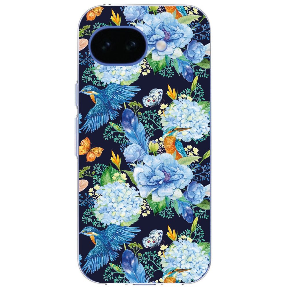 IJsvogel hoesje voor de Google Pixel 10a, close-up van de vogelprint