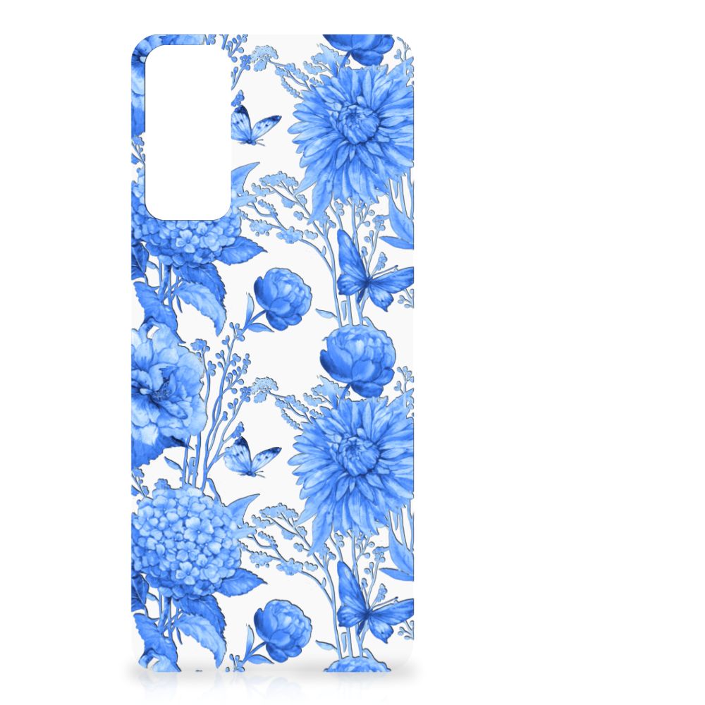 Skin Case voor Samsung Galaxy S20 Flowers Blue B2C Telecom