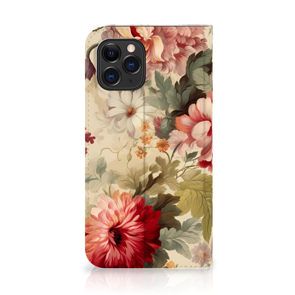 Apple iPhone 11 Pro Smart Cover Bloemen voorkant