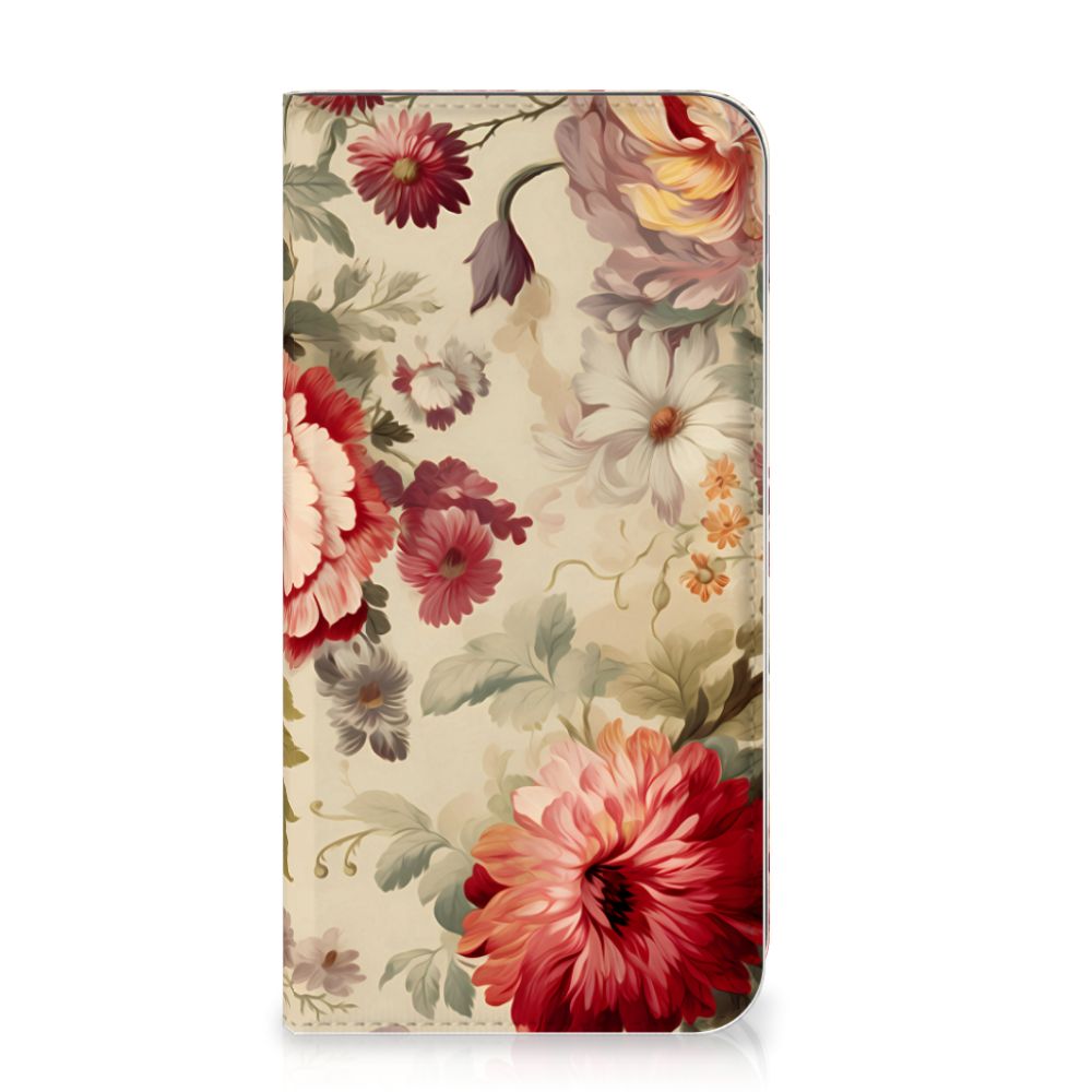 Smart Cover voor Apple iPhone 11 Pro Max Bloemen met kleurrijke bloemenprint en elegante uitstraling.