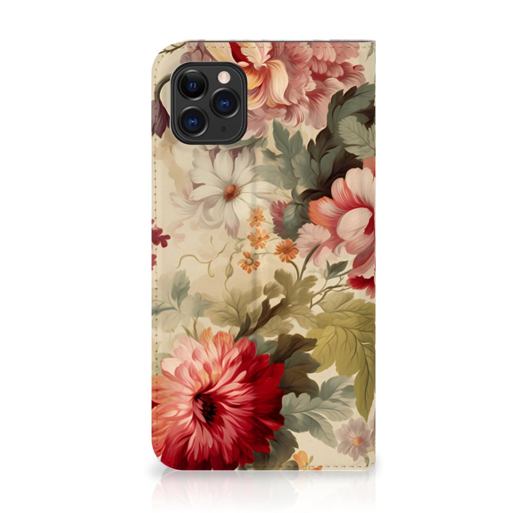 Smart Cover voor Apple iPhone 11 Pro Max Bloemen met prachtige bloemenprint voor een romantische look 🌸.