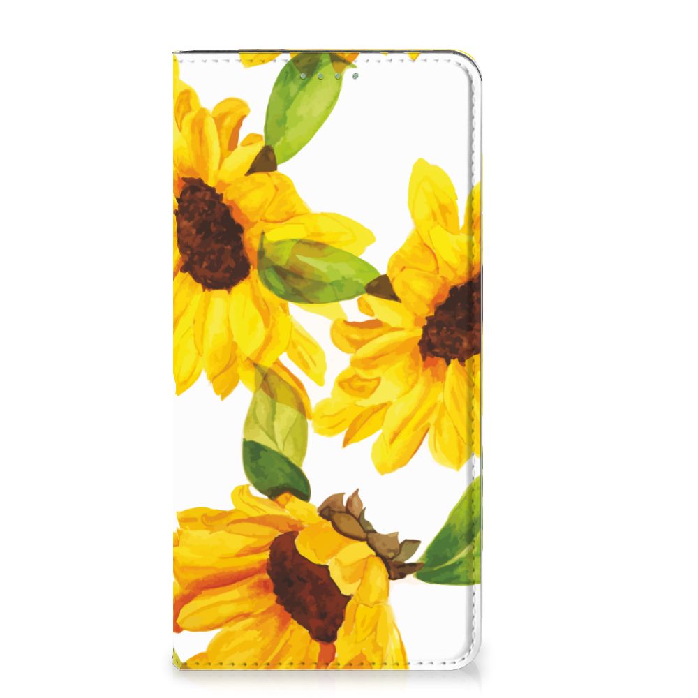 Smart Cover voor Google Pixel 7 Zonnebloemen zonnebloemen ontwerp aanzicht