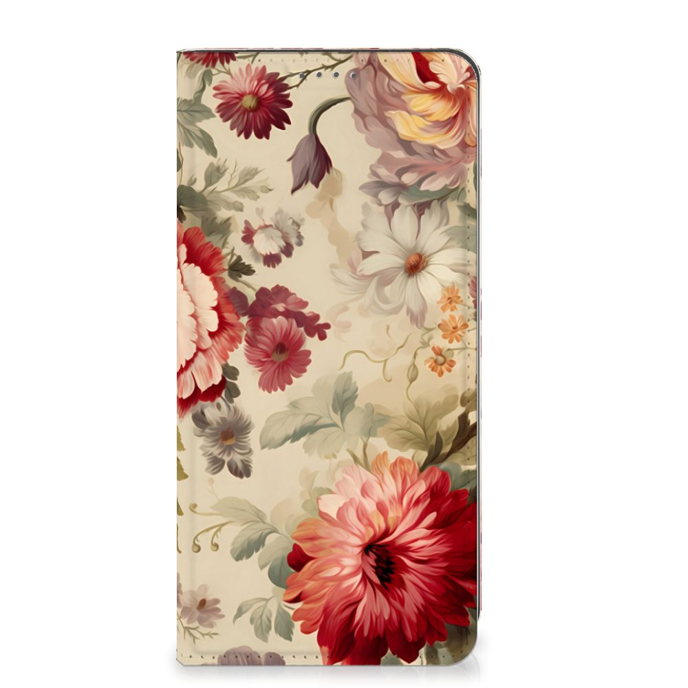Google Pixel 8A Smart Cover bloemen voorzijde