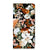 Motorola Moto G34 Smart Cover Dark Flowers voorkant bloemen ontwerp