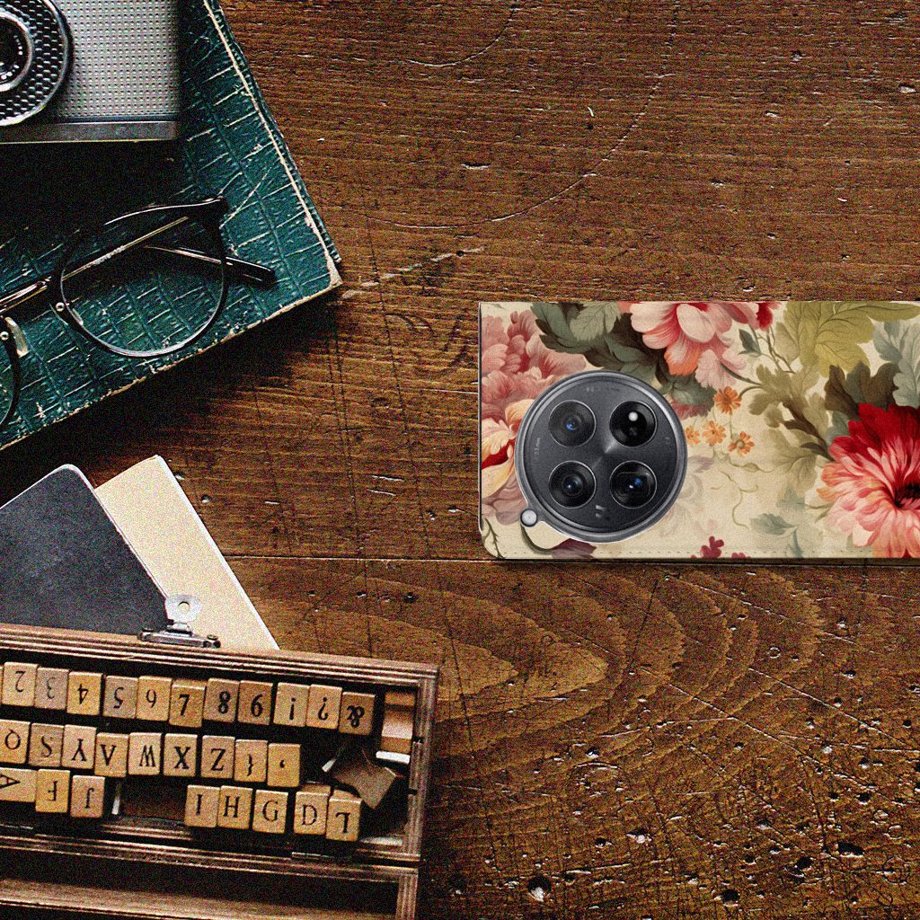 OnePlus 12 Smart Cover Bloemen bovenaanzicht