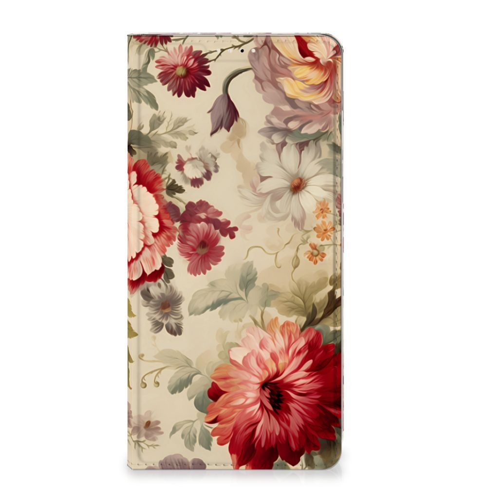 OnePlus 13 Smart Cover voor OnePlus 13 Bloemen bloemen ontwerp voorkant