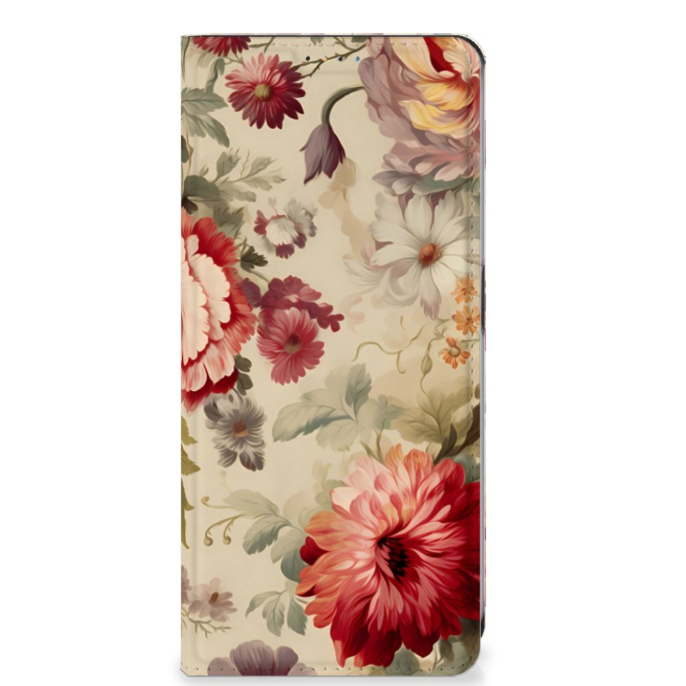 OnePlus Nord CE 3 Lite Smart Cover Bloemen voorkant